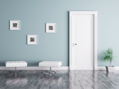 Modern main door laminate design by Greenlam Laminates