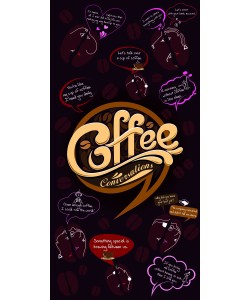 Coffee Beans Digital Laminate Sheets